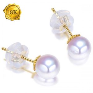 18KT Solid Goldpearl